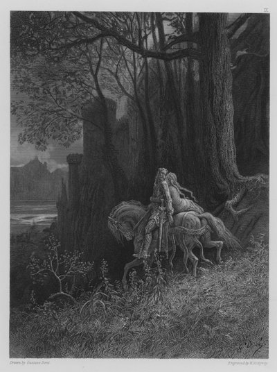 Geraint y Enid se alejan de Gustave after Dore